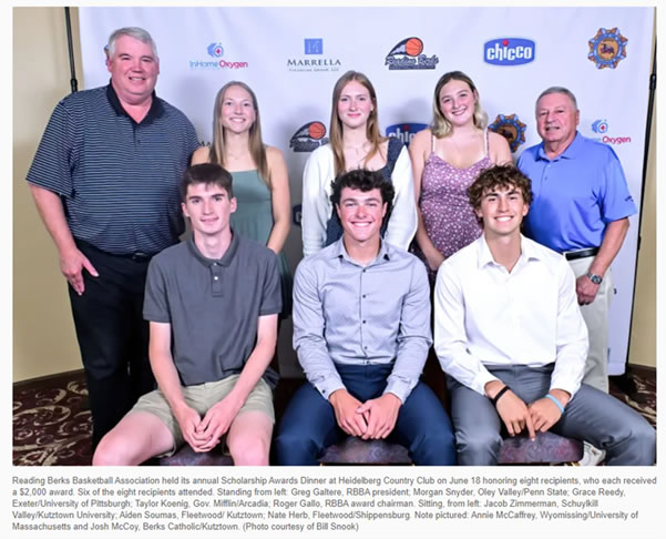 Reading Berks Basketball Association Student Awards